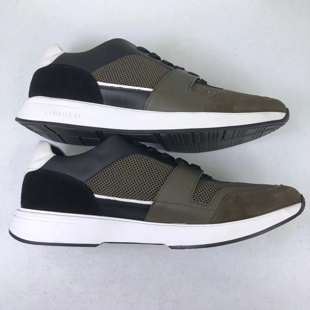 CALVIN Klein Dudley Silky Suede Smooth Calf Shoes